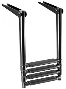 Scaletta Inox Telescopica per plancetta 4 gradini 