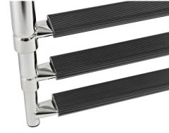 Telescopic standard ladder AISI316 black 5 steps