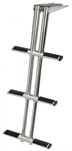 Scaletta Diver telescopica 3 gradini nera 