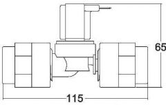 Elettrovalvola Tecma plastica 24 V 