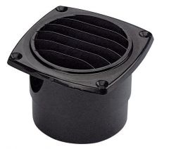 Presa daria ABS con collare 126 x 126 mm nera 
