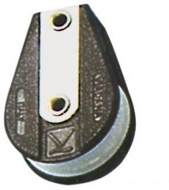 Bozzello 1 puleggia su base piana B 