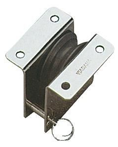 Bozzello inox incasso 1 puleggia 34x5 