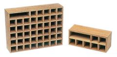 Contenitore teak per 40 bandiere 