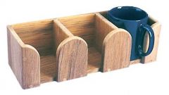 Porta tazze 3 posti teak 