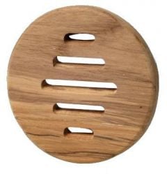 Frontalino protezione teak Ø 100 mm 