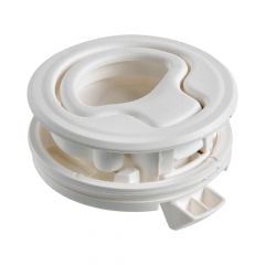 Flush pull latch white nylon without lock