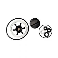 Gasket kit and spare valves for electric toilets