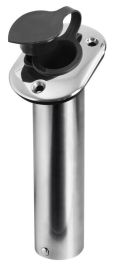 Flush-mount Stainless steel rod holder 42 mm 75°