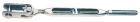 Tenditore sartiame forcella snodata 1/4" cavo 3 mm 