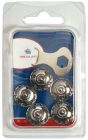 Blister 5 maschi Loxx a ghiera inox 