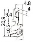 Contatti ottone 1/2,5 mm