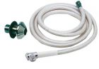 Doccia a pulsante bianca tubo PVC 2,5 m 