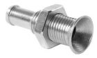 Mini scarico inox a filo 1/4" 