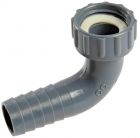 Portagomma 90° femmina 1" x 25 mm 