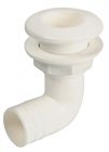 Scarico a mare in nylon con ghiera 90° 1" 
