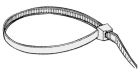 Fascette riapribili in nylon bianco 3,5 cm 