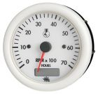 Contagiri 2/4 tempi 12 V bianco con contaore 
