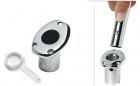 Base portabandiera ad incasso inox per 35.392.02 35.392.03 35.392.04