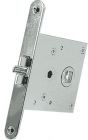 Serratura incasso ottone cromato versione scrocco antivibrante