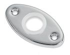 Rosetta ottone cromato ovale 28x53 