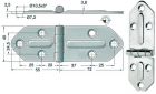 Cerniera inox 127x40 mm