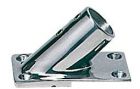 Base rettangolare inox 45° 22 mm 