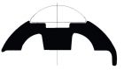 Base per profilo 44.480.14 PVC bianco