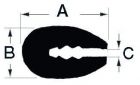 Profilo PVC nero 3,5 mm  (rotolo 24 m)
