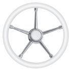 Volante A inox/bianco 350 mm