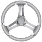 Volante B inox/grigio 350 mm