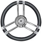 Volante C inox/nero 350 mm