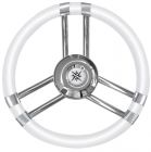 Volante C inox/bianco 350 mm