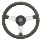 Volante 3 razze argento 340 mm 