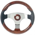 Volante Technic corna nera con inserti cubicato radica