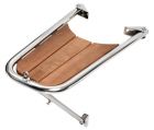 Delfiniera inox/teak semplice 